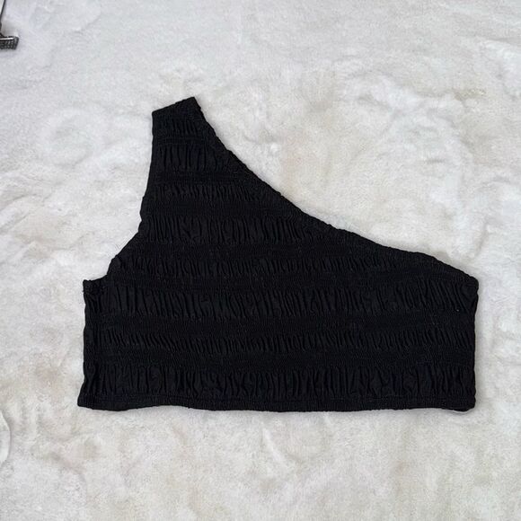 MIKOH PALOPO NAVY ONE SHOULDER
TOP Size 2 US Medium - Picture 3 of 6